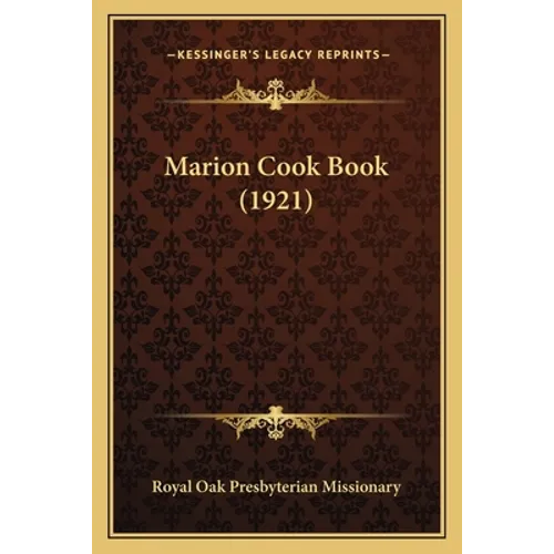 Marion Cook Book (1921)