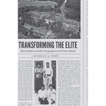 Transforming the Elite: Black Students and the Desegregation of Private Schools
