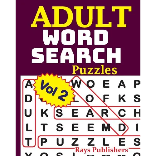ADULT WORD SEARCH Puzzles Vol 2