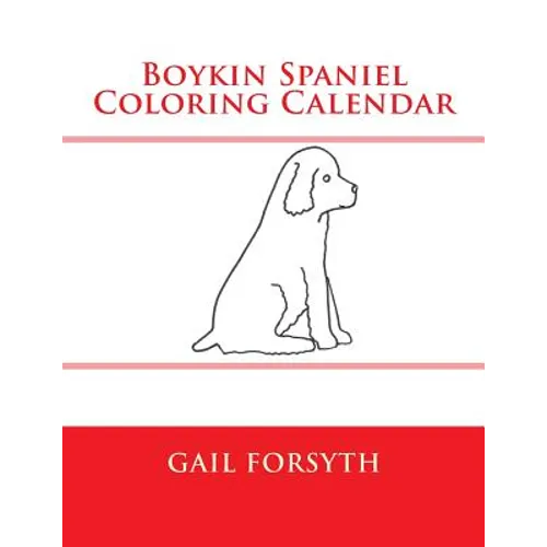 Boykin Spaniel Coloring Calendar