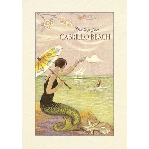 Vintage Lined Notebook Greetings from Cabrillo Beach