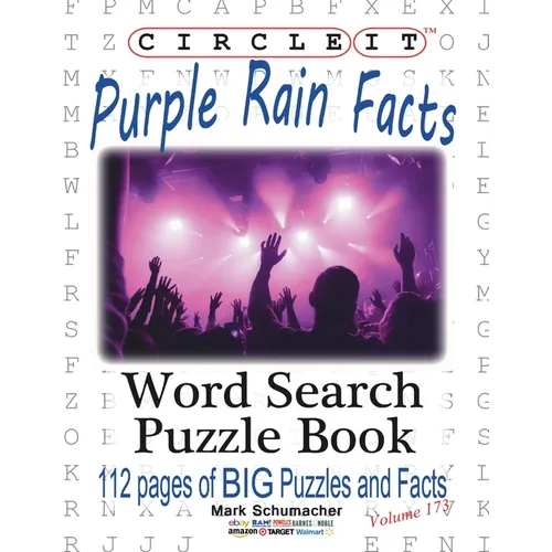 Circle It, Purple Rain Facts, Word Search, Puzzle Book