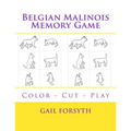 Belgian Malinois Memory Game: Color - Cut - Play