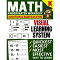 Math Kindergarten Workbook: Addition and Subtraction, Numbers 1-20, Activity Book with Questions, Puzzles, Tests with (Grade K Math Workbook)