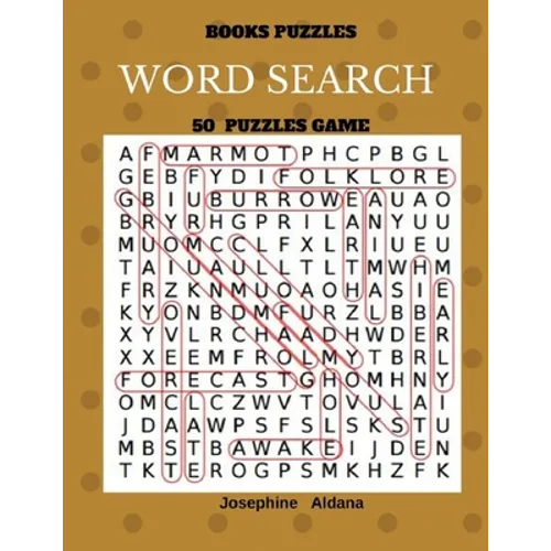 Books Puzzles Word Search 50 Puzzles Game: Large Print Word Find