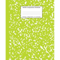 Marble Composition Notebook College Ruled: Green Marble Notebooks, School Supplies, Notebooks for School