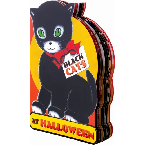 Black Cats at Halloween Shape Book