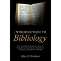 Introduction To Bibliology