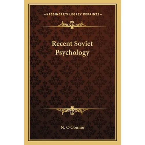 Recent Soviet Psychology