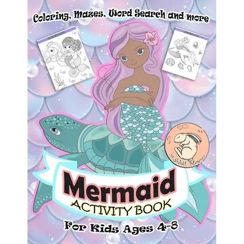 Mermaid Activity Book for Kids Ages 4-8: A Fun Kid Workbook Game For Learning, Coloring, Mazes, Word Search and More!