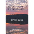 Reflections at Journey's End: Memorial Minutes Volume Ii 1950-1979