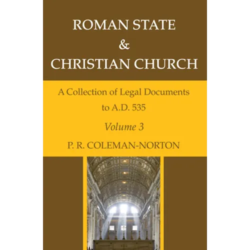 Roman State & Christian Church Volume 3