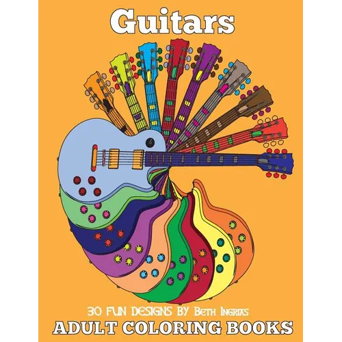 Adult Coloring Books: Guitars