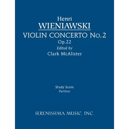 Violin Concerto No.2, Op.22: Study score