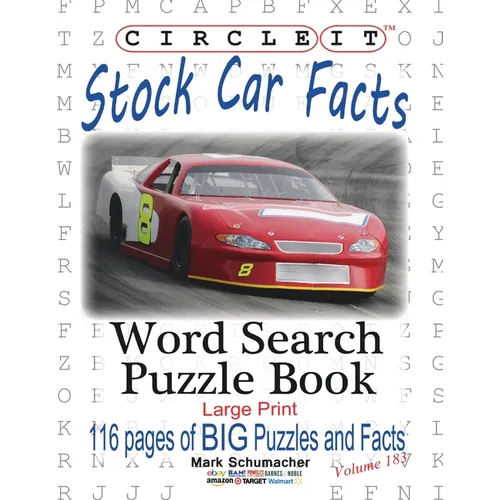 Circle It, Stock Car Facts, Word Search, Puzzle Book