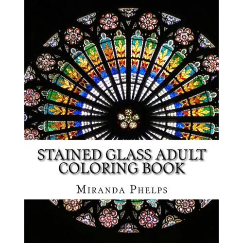 Stained Glass Adult Coloring Book