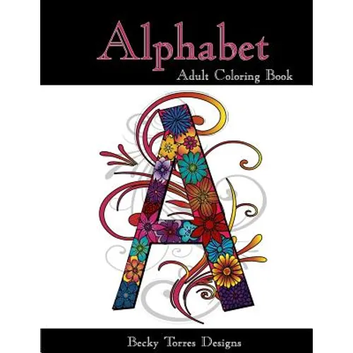 Alphabet Adult Coloring Book