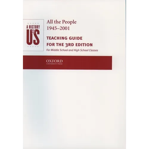 A History of Us: Book 10: All the People 1945-2001 Teaching Guide