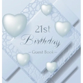 21st Birthday Guest Book: Keepsake Gift for Men and Women Turning 21 - Hardback with Funny Ice Sheet-Frozen Cover Themed Decorations & Supplies, Perso
