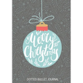 Merry Christmas Dotted Bullet Journal: Cheaper and More Useful than a Card! (Blue Ornament) Medium A5 - 5.83X8.27