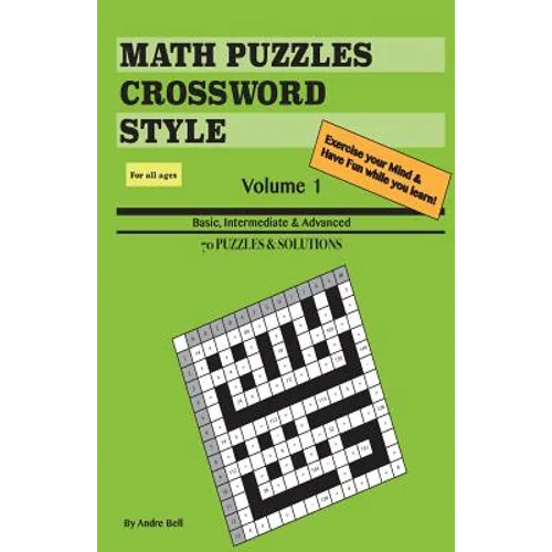Math Puzzles Crossword Style Vol 1 (travel size)