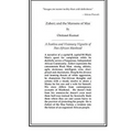 Zuberi; and the Maroons of Maa