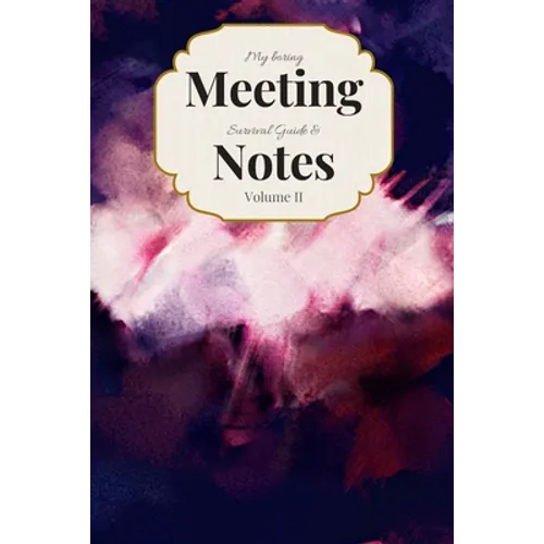 My Boring Meeting Survival Guide & Notes: 6x9 Meeting Notebook and Puzzle Book
