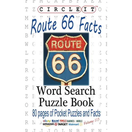 Circle It, U.S. Route 66 Facts, Word Search, Puzzle Book