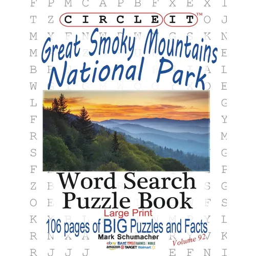 Circle It, Great Smoky Mountains National Park Facts, Word Search, Puzzle Book