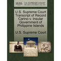 U.S. Supreme Court Transcript of Record Carino V. Insular Government of Philippine Islands
