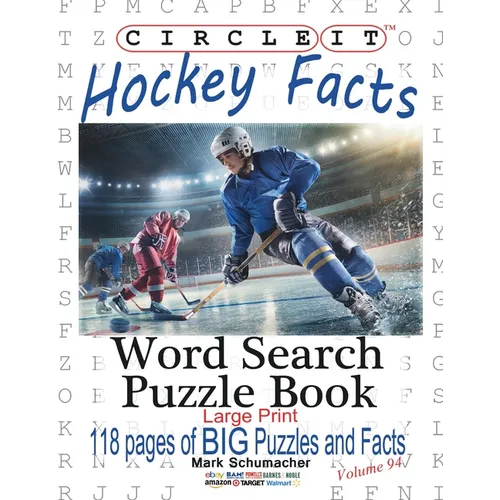 Circle It, Ice Hockey Facts, Large Print, Word Search, Puzzle Book