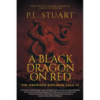 A Black Dragon on Red