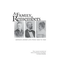 A Family Remembers: German-Jewish Life from 1848 to 1926