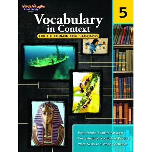 Vocabulary in Context for the Common Core Standards Reproducible Grade 5