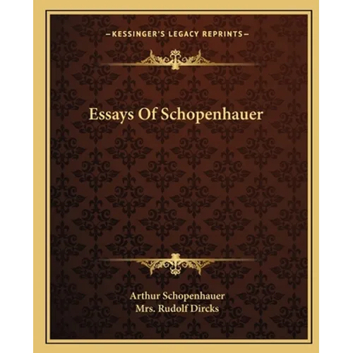 Essays Of Schopenhauer