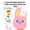 Essential Sight Words for Kids Learning to Write and Read: Learn, Trace & Practice The Most Common High Frequency Words For Kids Learning To Write & R