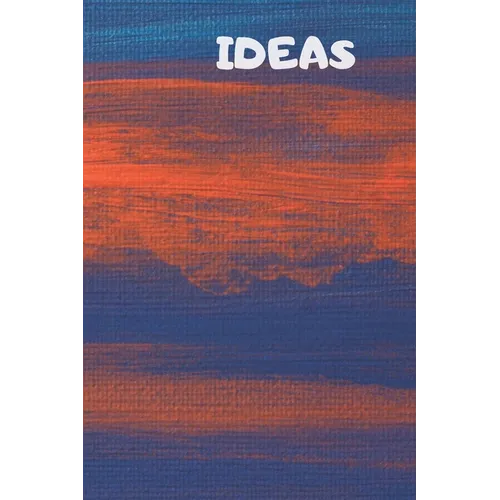 Ideas: 90 Pages of 6 X 9 Inch White Numbered Pages No Lines