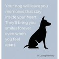 Condolence book for dogs (hardback cover)