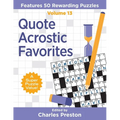 Quote Acrostic Favorites: Features 50 Rewarding Puzzles