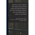 Notes and Tables On Organization and Establishment of the Spanish Army in the Peninsula and Colonies