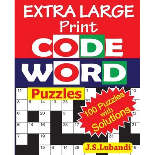 EXTRA LARGE Print CODEWORD Puzzles