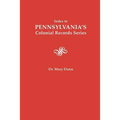 Index to Pennsylvania's Colonial Records Series