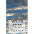EDITAE SAEPE On St Charles Borromeo: Large Print Edition