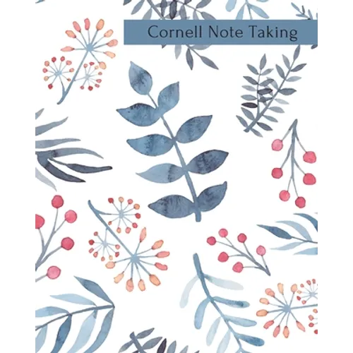 Cornell Note Taking: Floral Note Taking System Book For Students