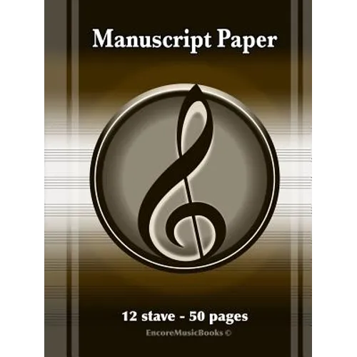 Manuscript Paper (50 Pages - 12 Stave)