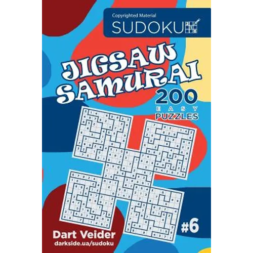 Sudoku Jigsaw Samurai - 200 Easy Puzzles 9x9 (Volume 6)