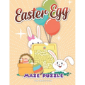 Easter Egg Maze Puzzle: Maze Book for Kids 4-6
