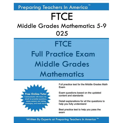 FTCE Middle Grades Mathematics 5-9 025: FTCE 025 Exam