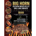 BIG HORN OUTDOOR Wood Pellet Grill & Smoker Cookbook: 500 Foolproof, Quick & Easy Recipes to Reset & Energize Your Body