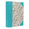 NKJV, Journal the Word Bible, Large Print, Blue Floral Cloth, Red Letter Edition: Reflect, Journal, or Create Art Next to Your Favorite Verses